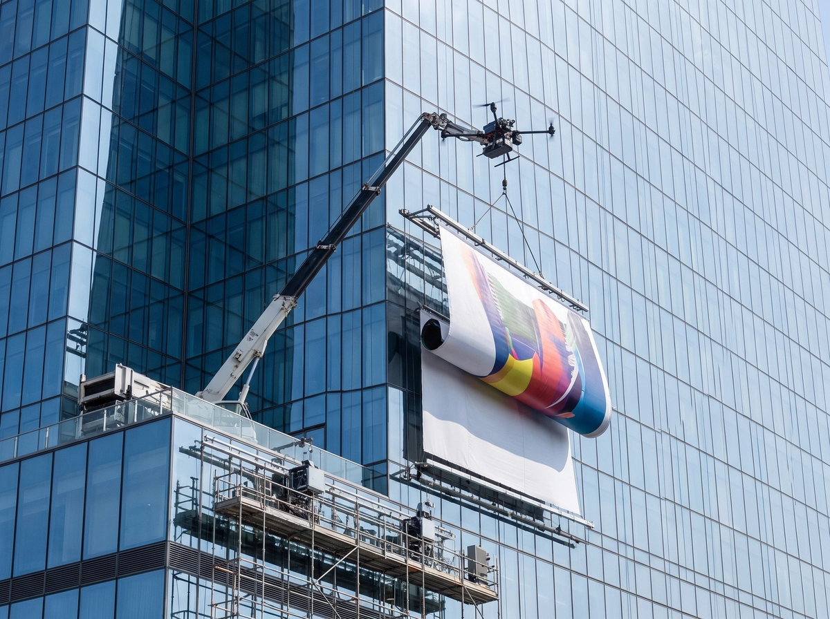 Montaż reklam wielkoformatowych: nowe technologie